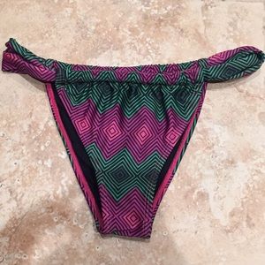 Adjustable coverage Brazilian bikini bottom